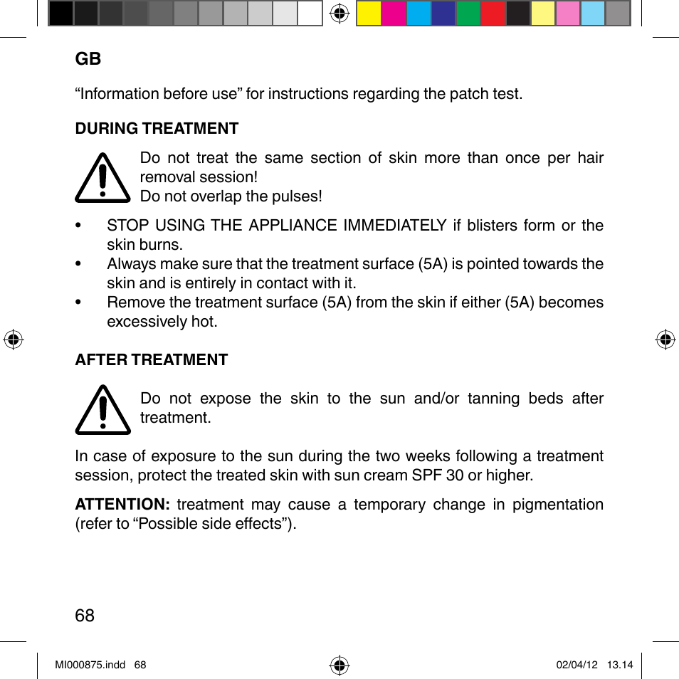 Imetec BELLISSIMA FLASH & GO DISPOSABLE LAMP User Manual | Page 74 / 146