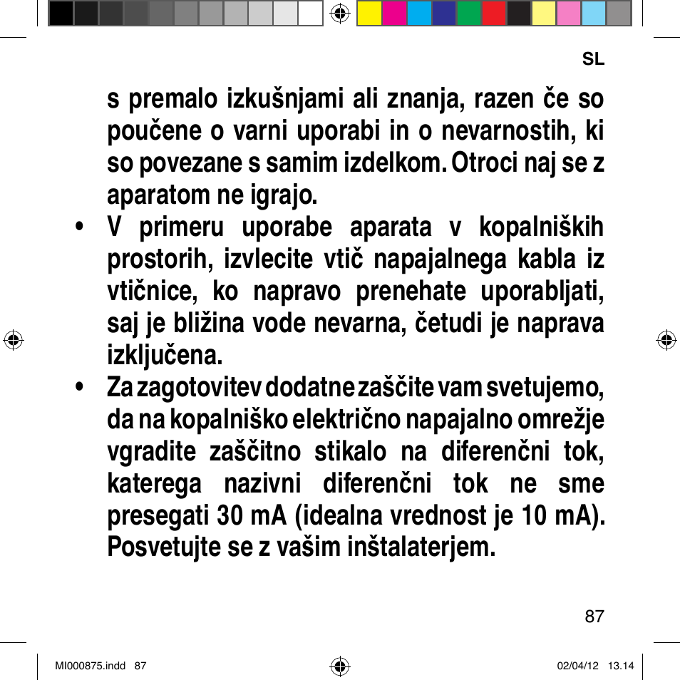Imetec BELLISSIMA FLASH & GO DISPOSABLE LAMP User Manual | Page 93 / 146