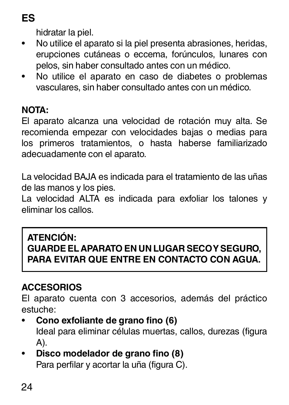 Imetec BELLISSIMA SENSITIVE MP1 100 User Manual | Page 26 / 29