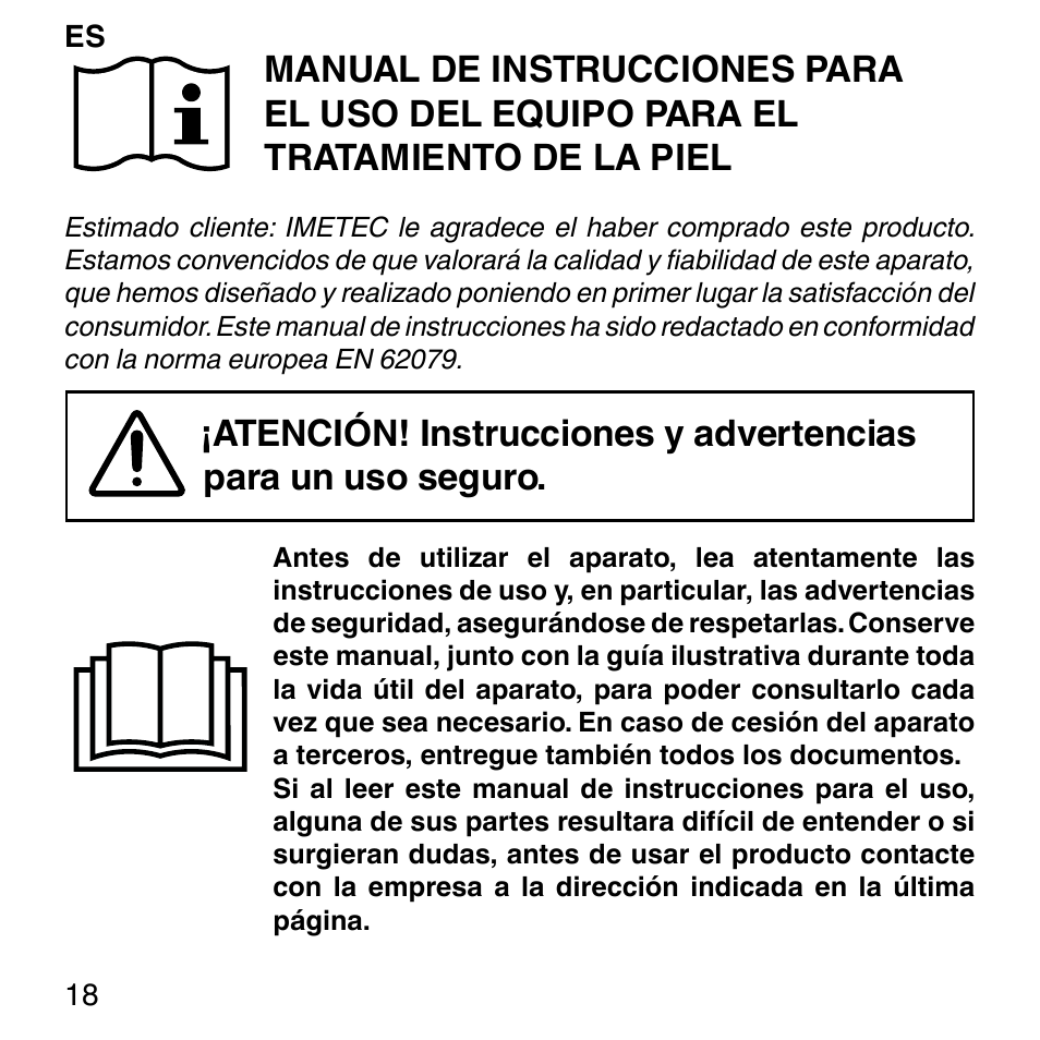 Imetec BELLISSIMA FACE FX User Manual | Page 22 / 92