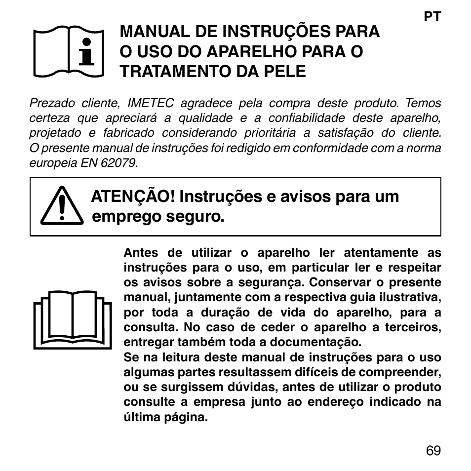 Imetec BELLISSIMA FACE FX User Manual | Page 73 / 92