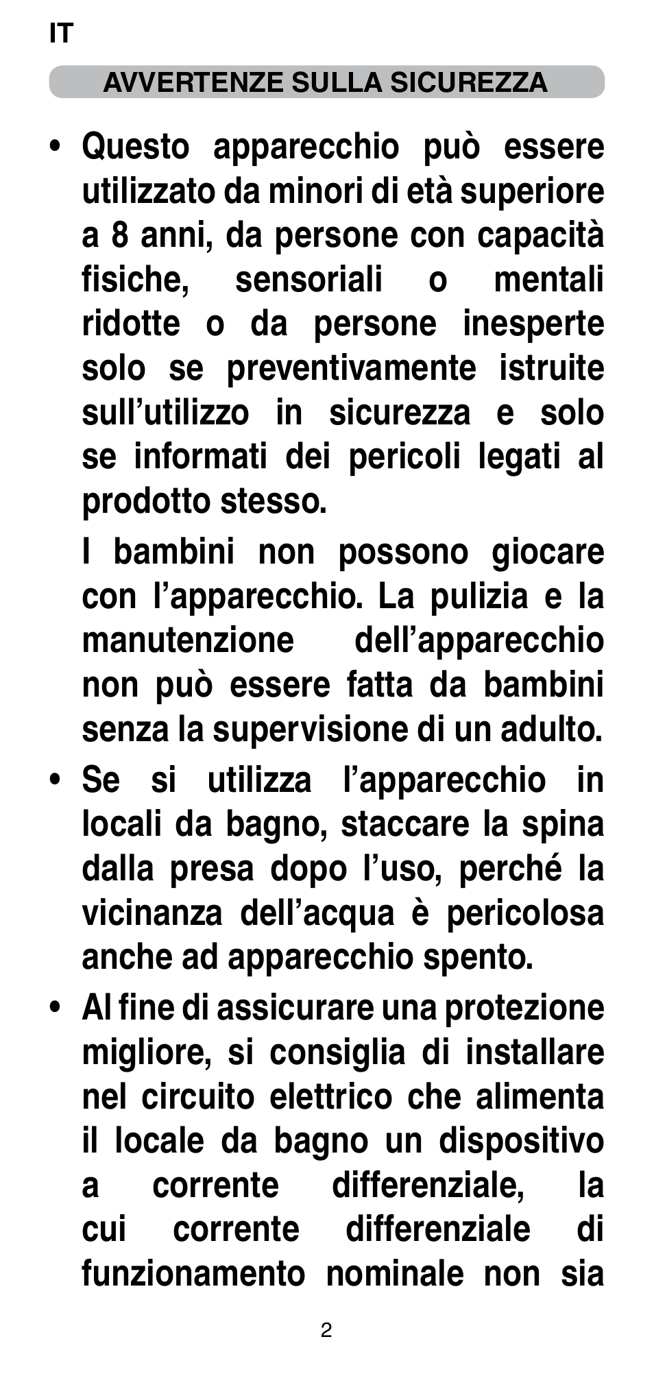 Imetec BELLISSIMA PC5 2500 User Manual | Page 4 / 84