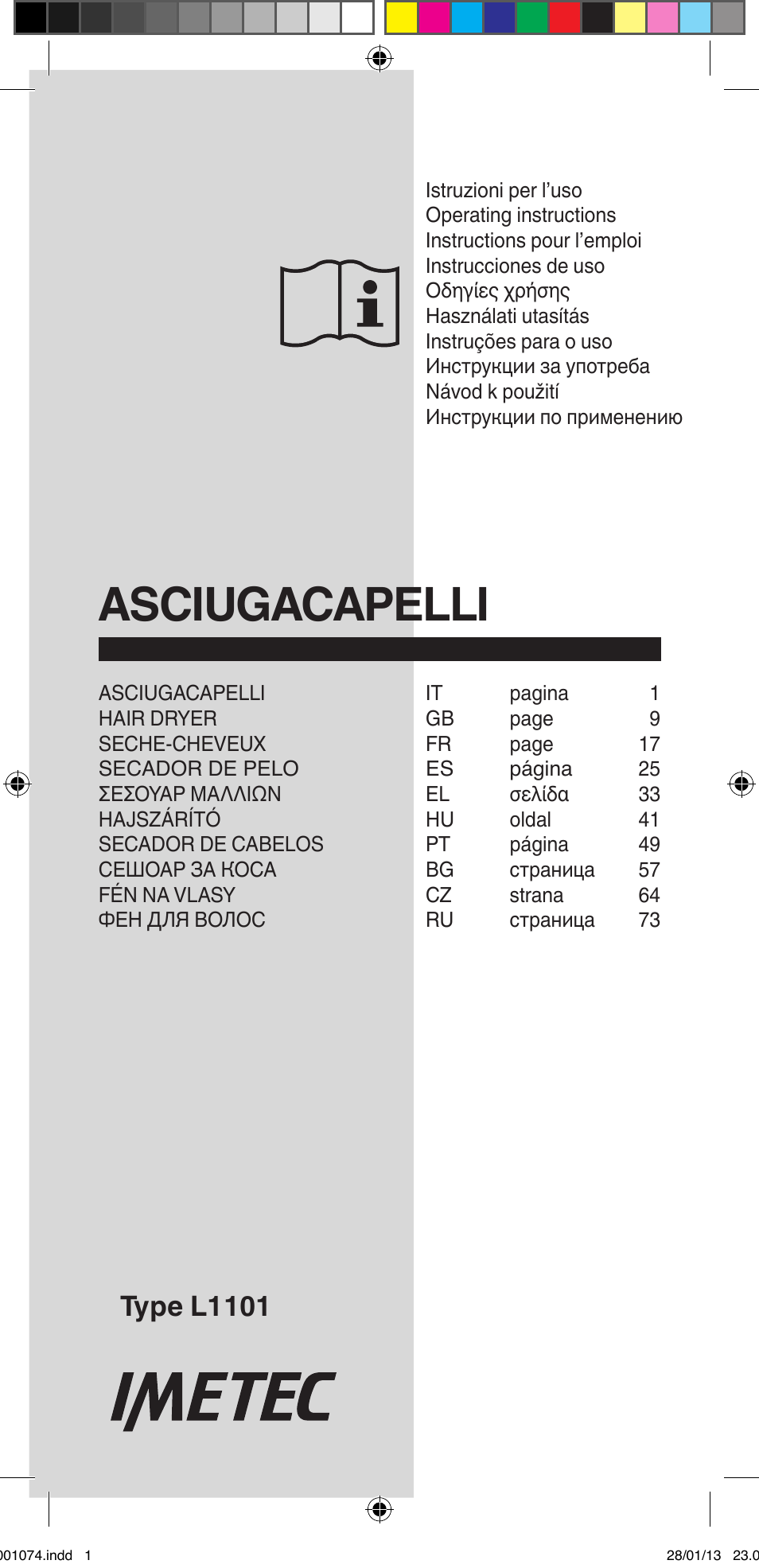 Imetec BELLISSIMA K5 2000 User Manual | 84 pages