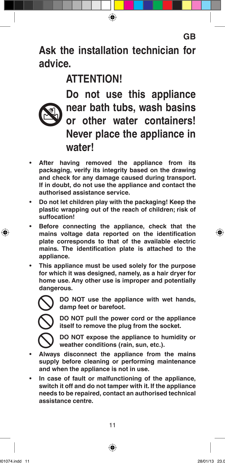 Imetec BELLISSIMA K5 2000 User Manual | Page 13 / 84