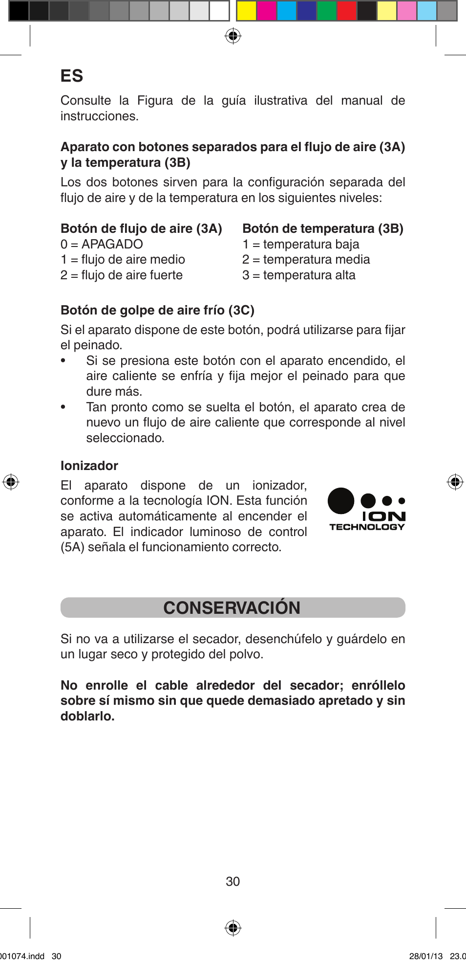 Conservación | Imetec BELLISSIMA K5 2000 User Manual | Page 32 / 84
