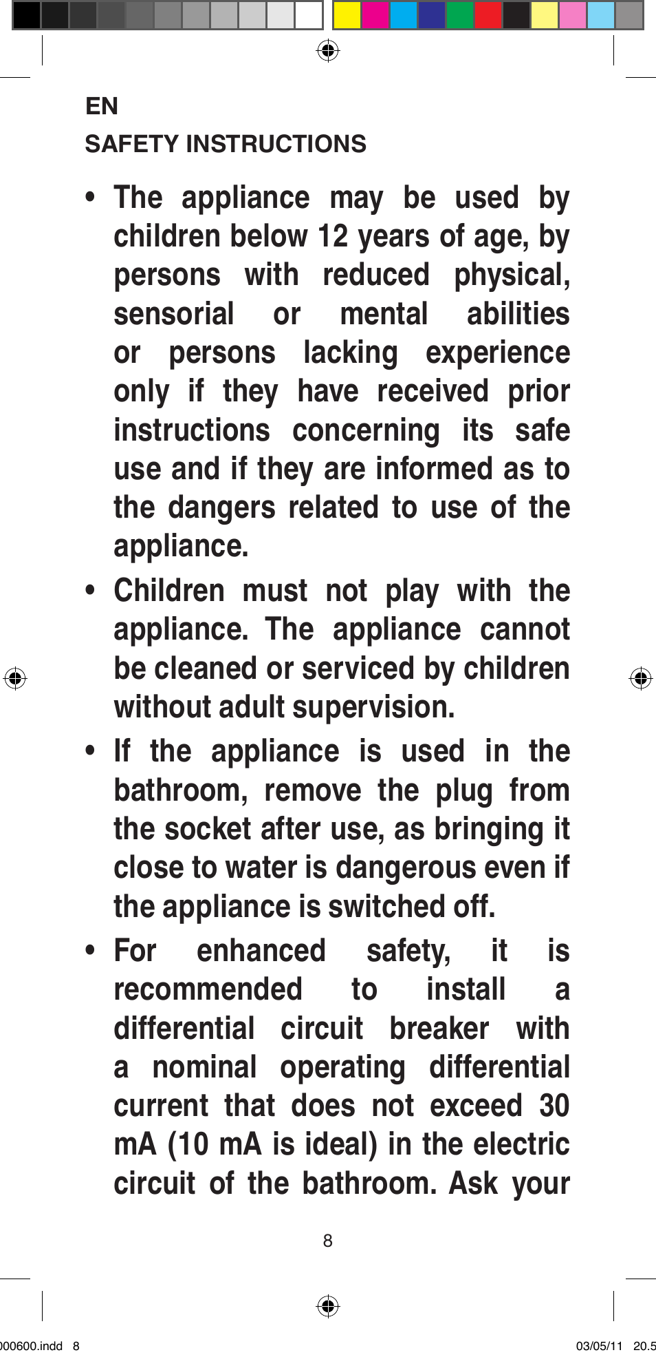 Imetec BELLISSIMA C12 2000 User Manual | Page 10 / 57