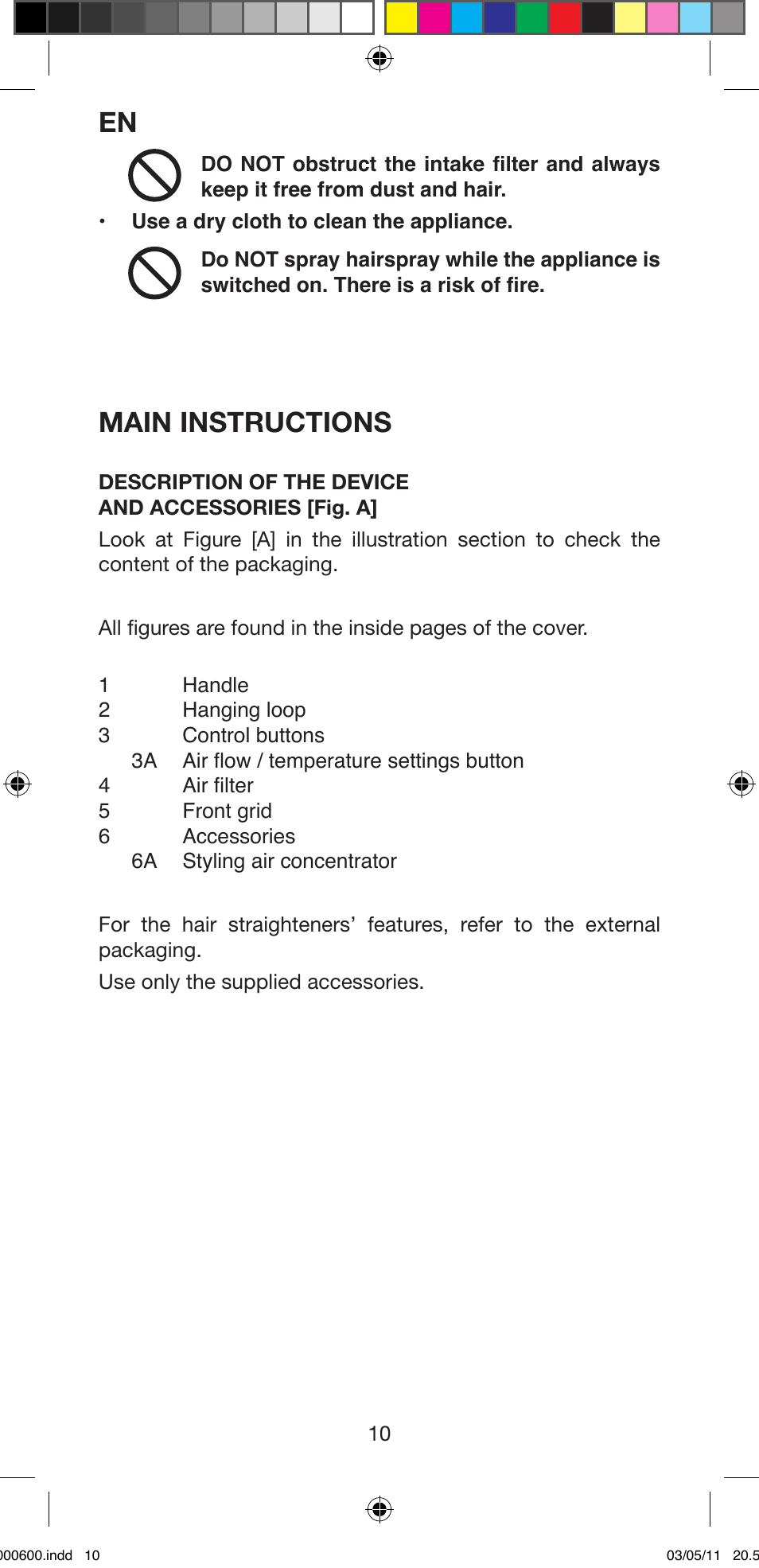 Main instructions | Imetec BELLISSIMA C12 2000 User Manual | Page 12 / 57