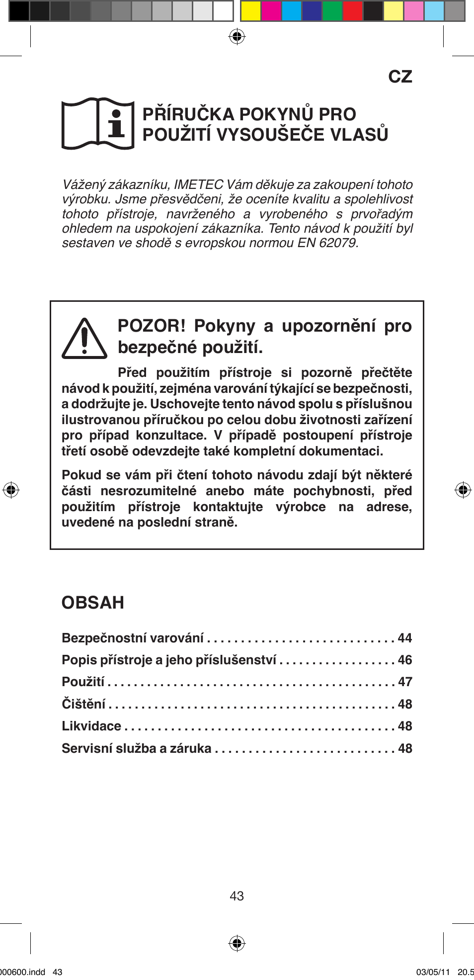 Imetec BELLISSIMA C12 2000 User Manual | Page 45 / 57