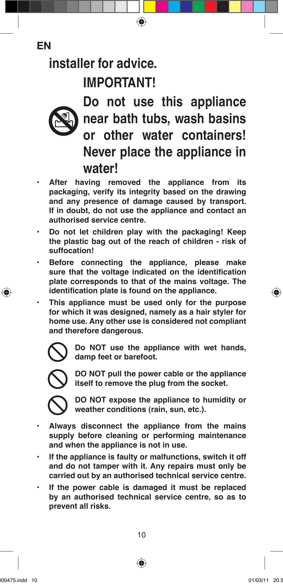 Imetec BELLISSIMA MULTICURL S1 700 User Manual | Page 12 / 66