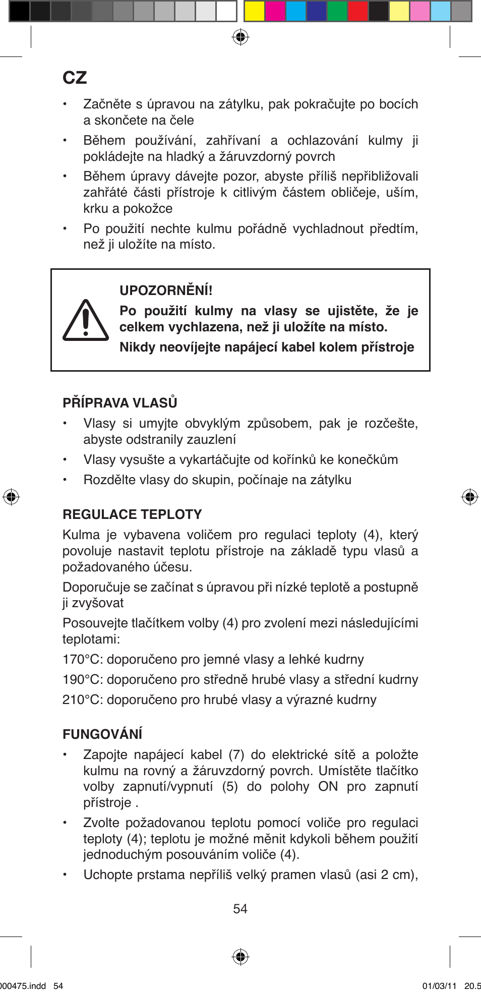 Imetec BELLISSIMA MULTICURL S1 700 User Manual | Page 56 / 66