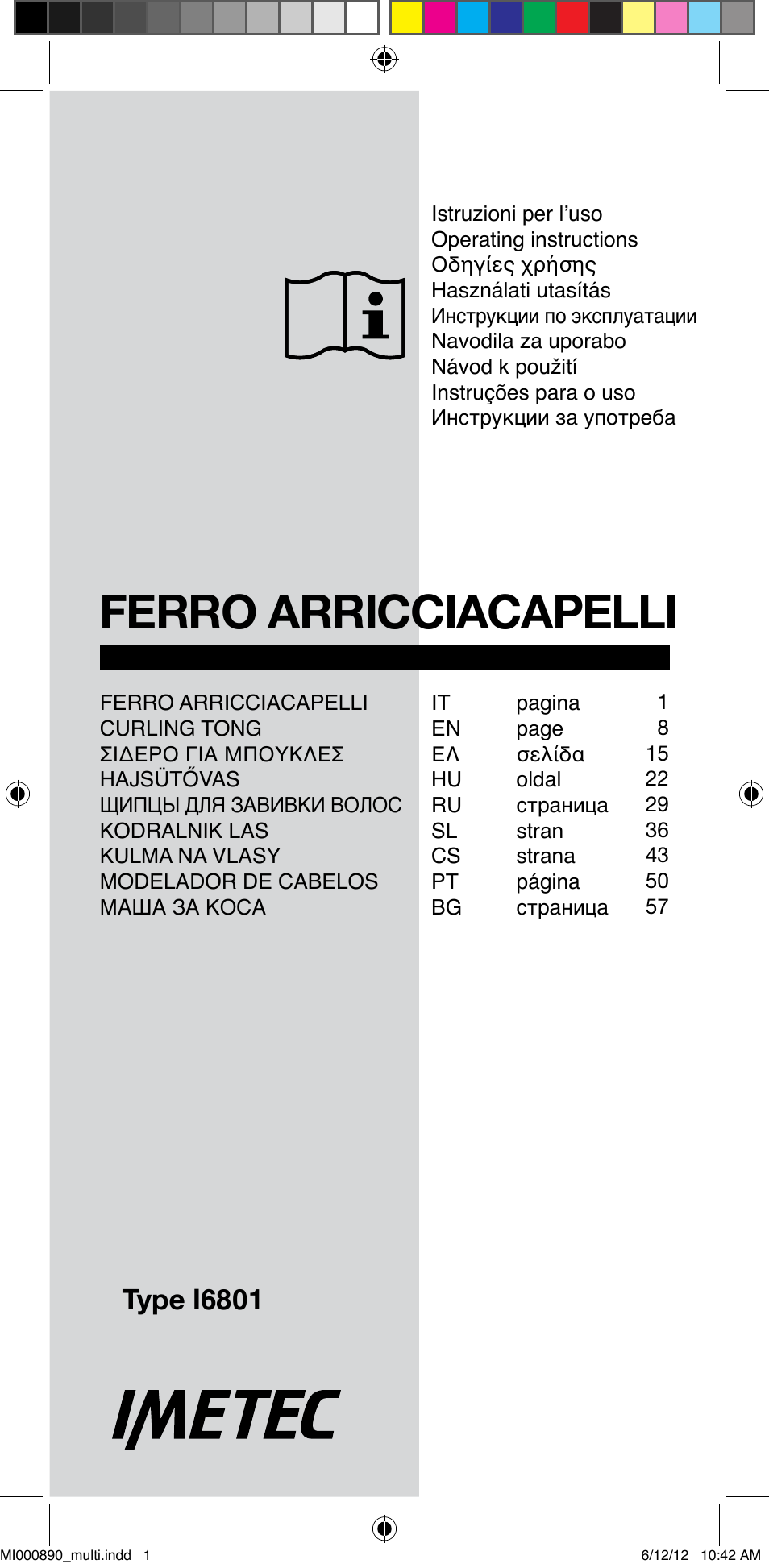 Imetec BELLISSIMA G13 50 User Manual | 65 pages