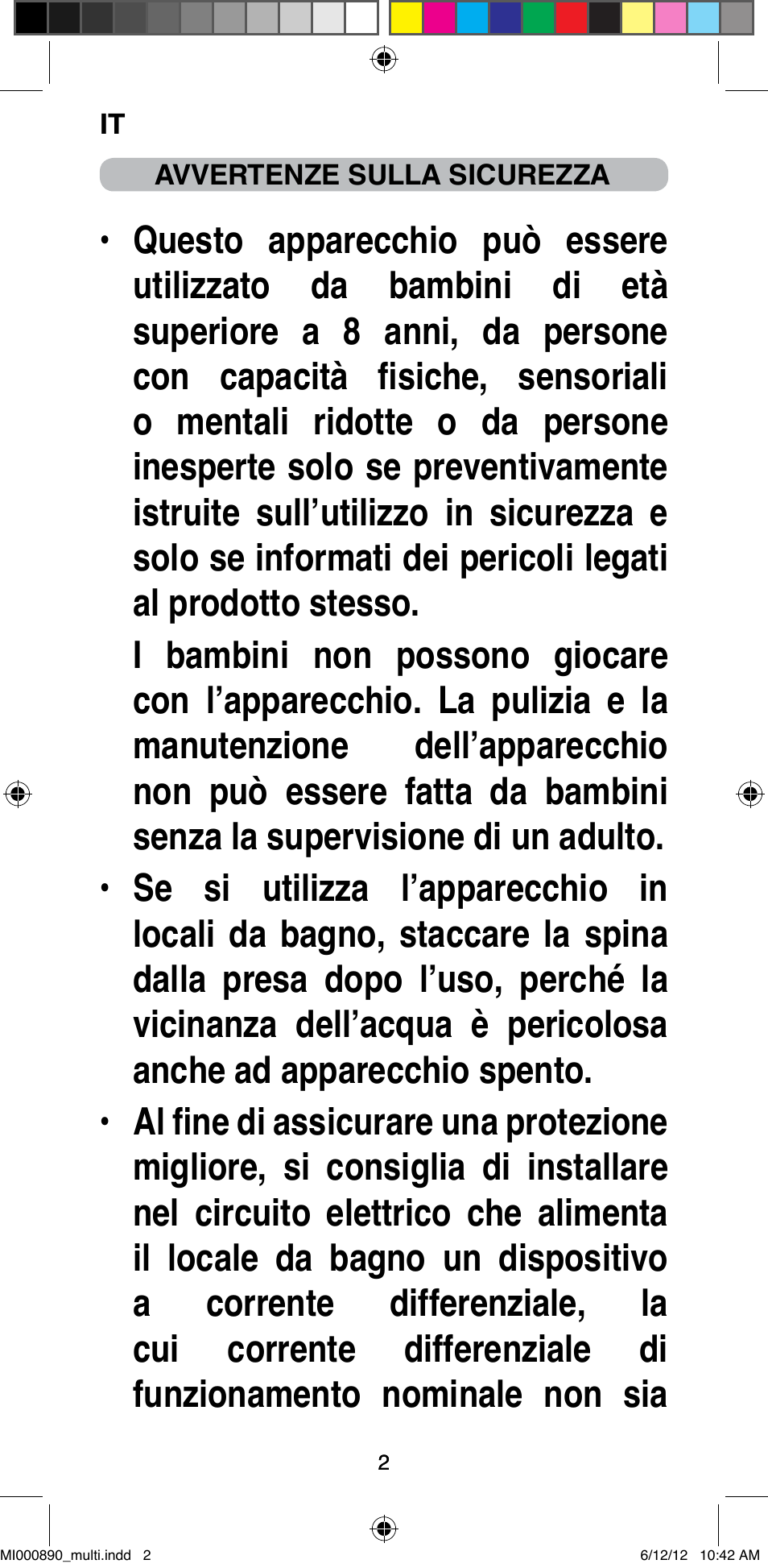 Imetec BELLISSIMA G13 50 User Manual | Page 4 / 65
