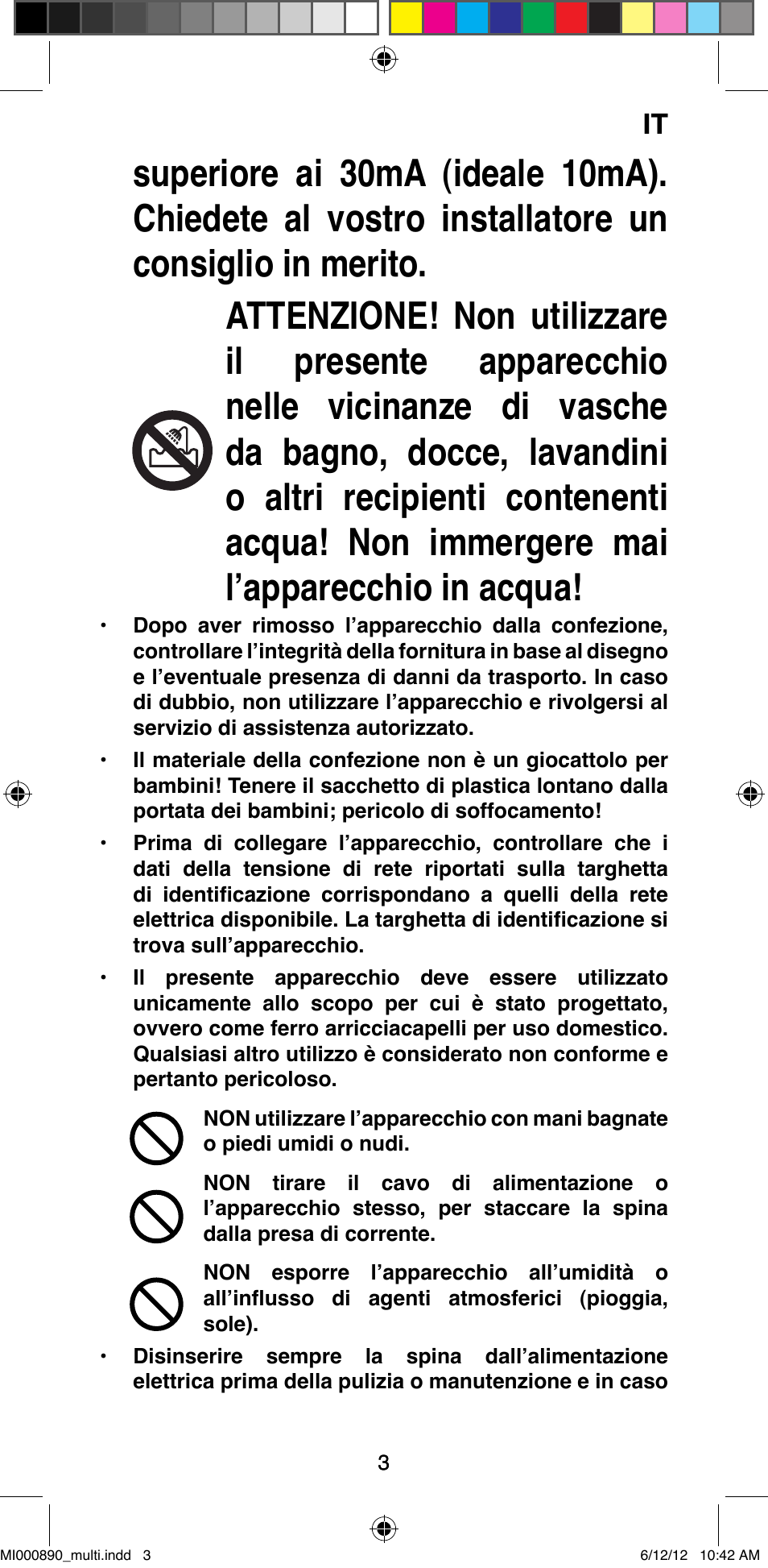 Imetec BELLISSIMA G13 50 User Manual | Page 5 / 65