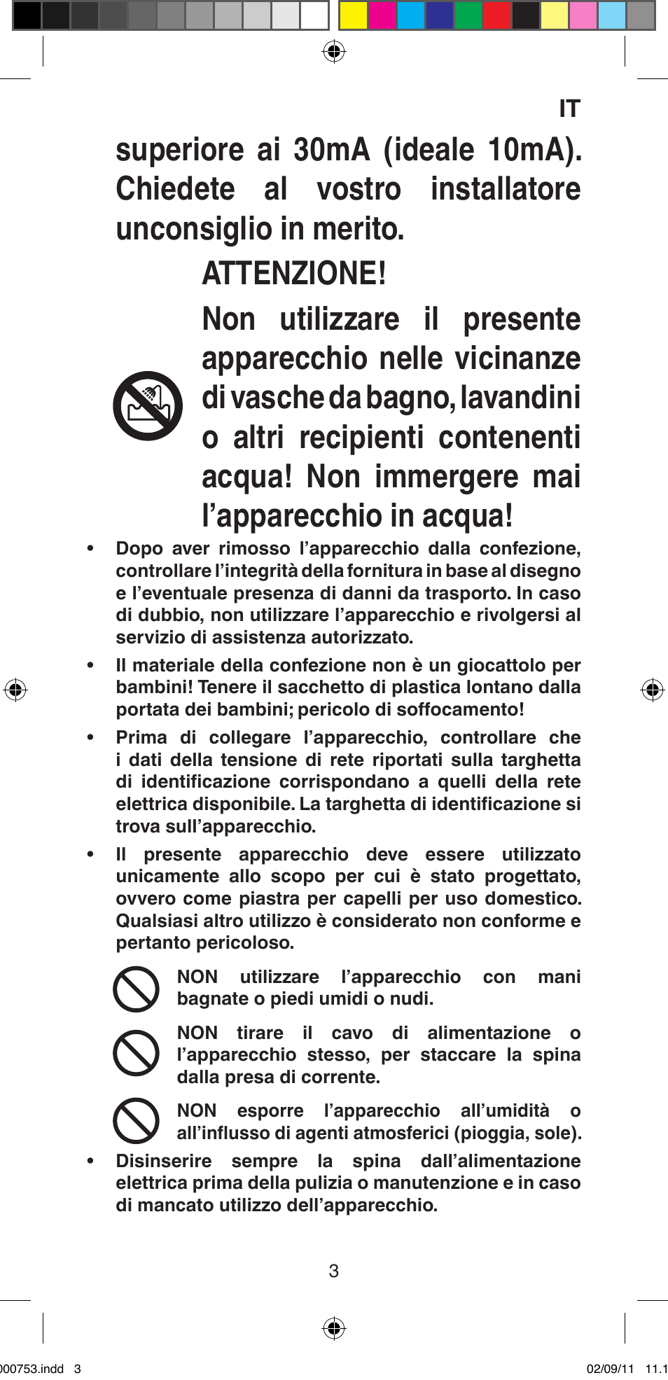 Imetec BELLISSIMA MAGIC TEXTURE B12 100 User Manual | Page 5 / 65