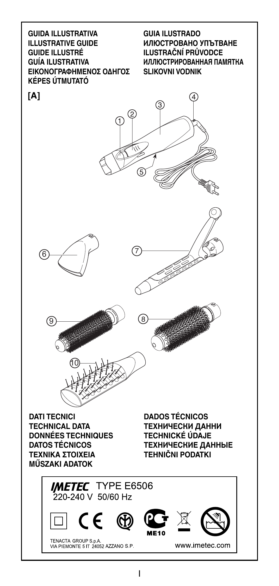 Imetec BELLISSIMA GH15 2000 User Manual | Page 2 / 79