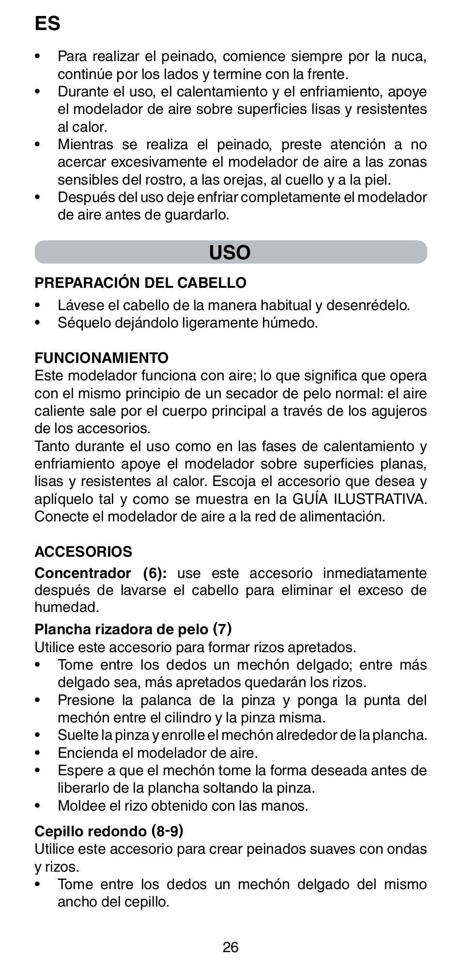 Imetec BELLISSIMA GH15 2000 User Manual | Page 28 / 79