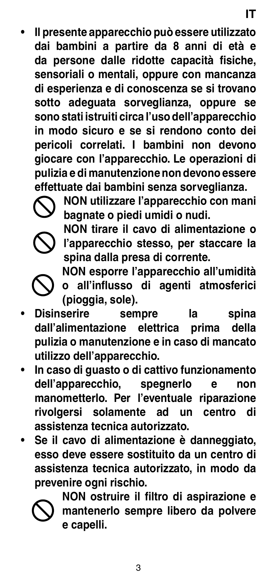 Imetec BELLISSIMA GH15 2000 User Manual | Page 5 / 79