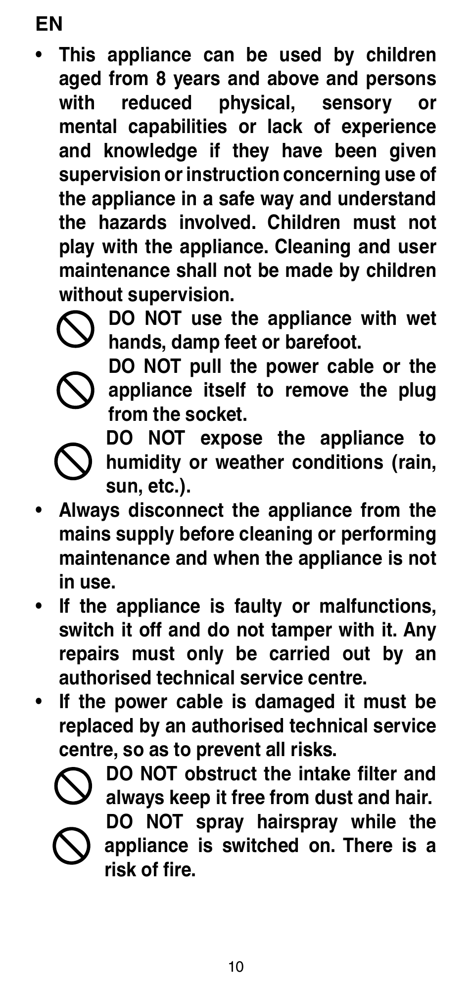 Imetec BELLISSIMA GH15 800 User Manual | Page 12 / 79