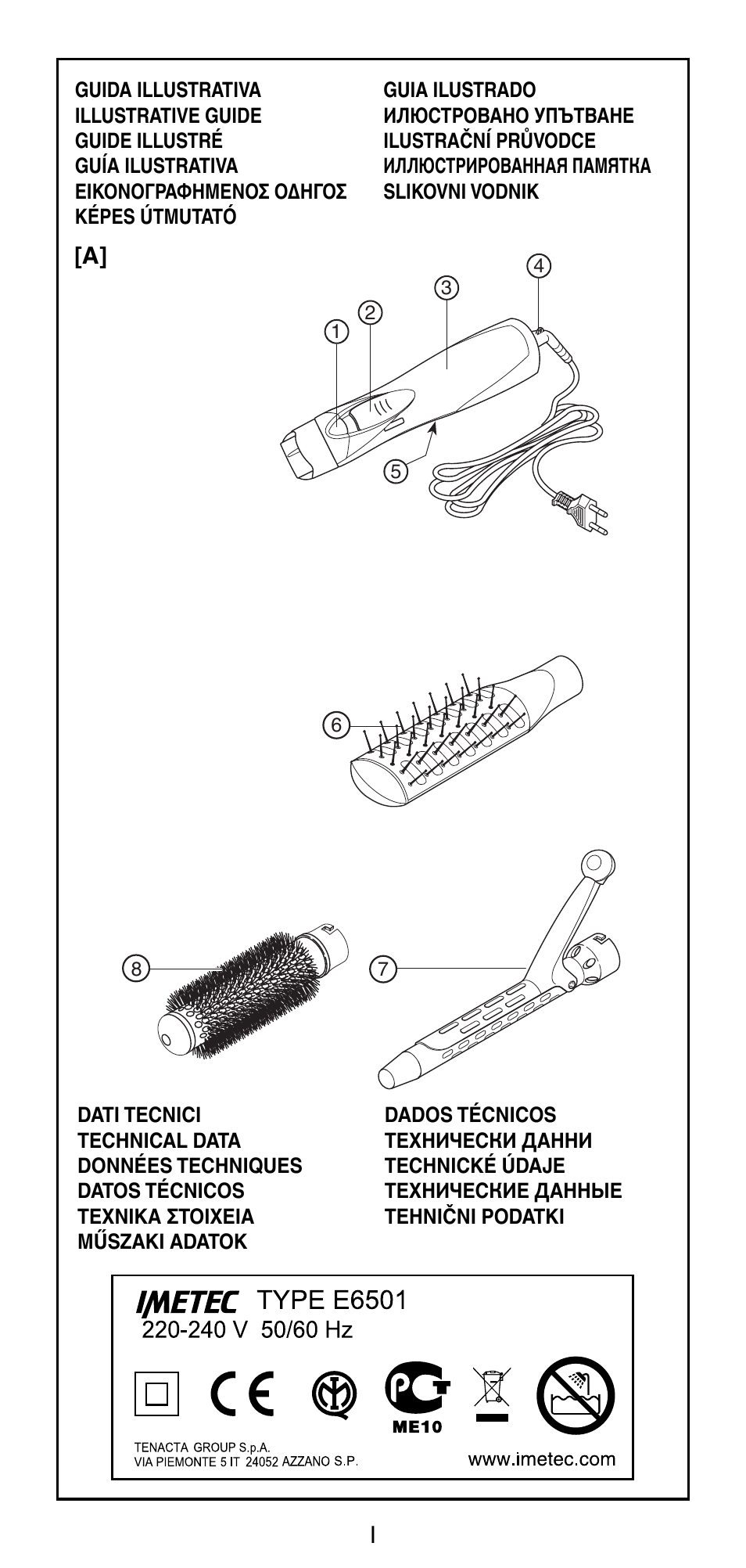 Imetec BELLISSIMA GH15 800 User Manual | Page 2 / 79