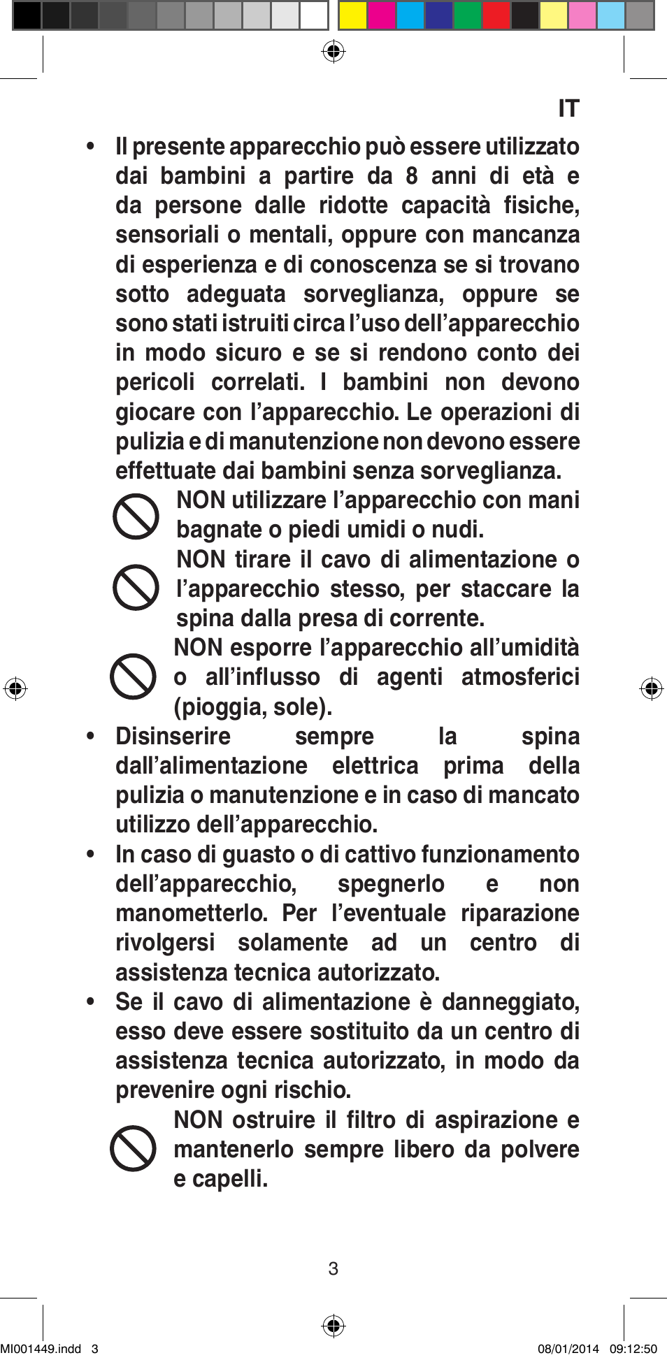 Imetec BELLISSIMA GH16 400 User Manual | Page 5 / 79