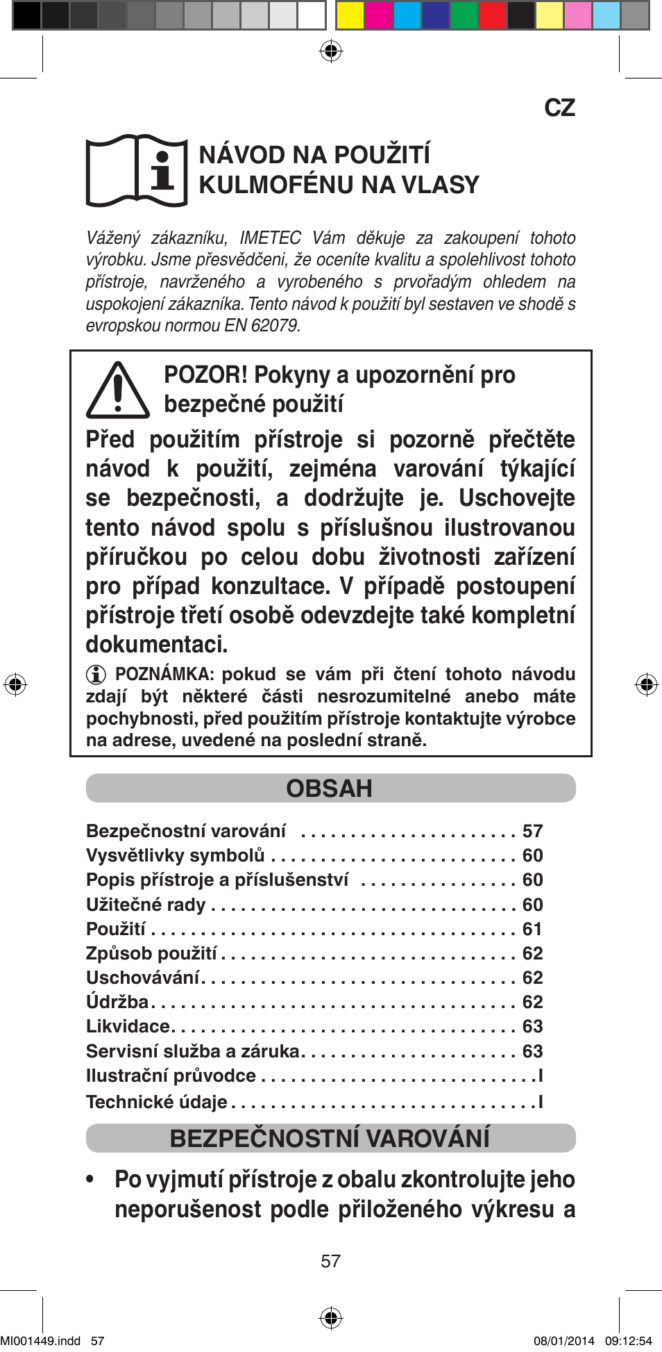 Imetec BELLISSIMA GH16 400 User Manual | Page 59 / 79