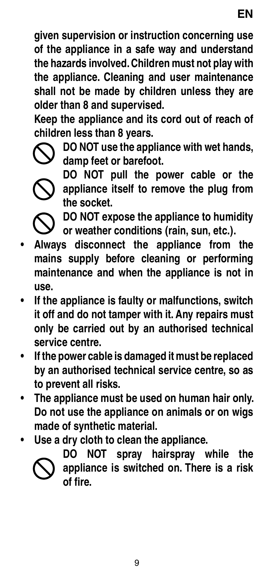 Imetec BELLISSIMA CREATIVITY B8 100 User Manual | Page 11 / 68