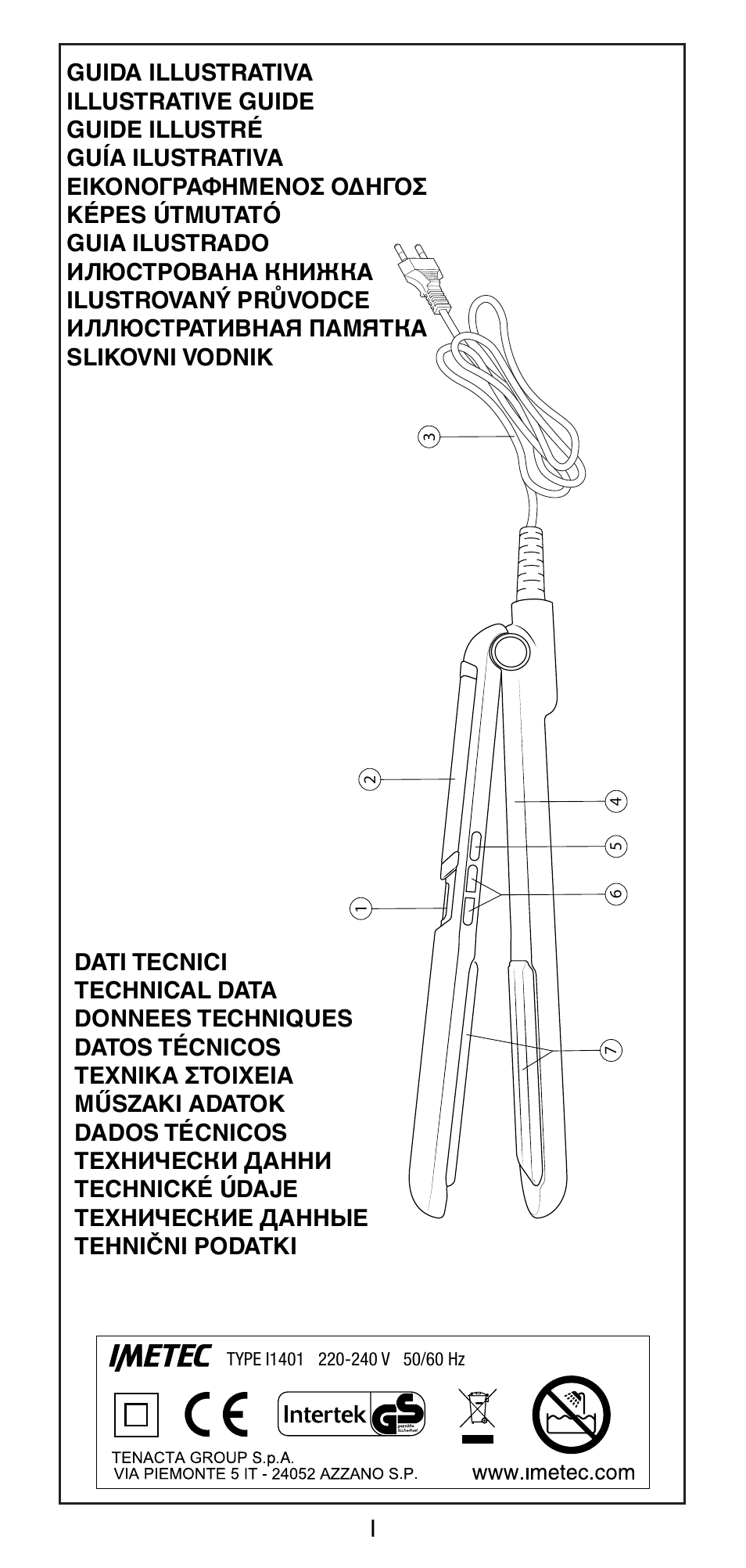 Imetec BELLISSIMA CREATIVITY B8 100 User Manual | Page 2 / 68