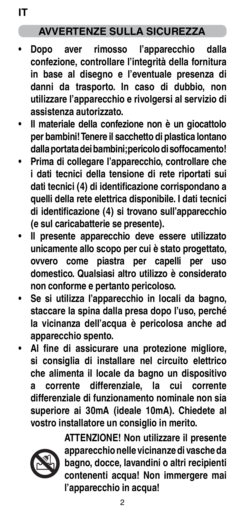 Imetec BELLISSIMA CREATIVITY B8 100 User Manual | Page 4 / 68