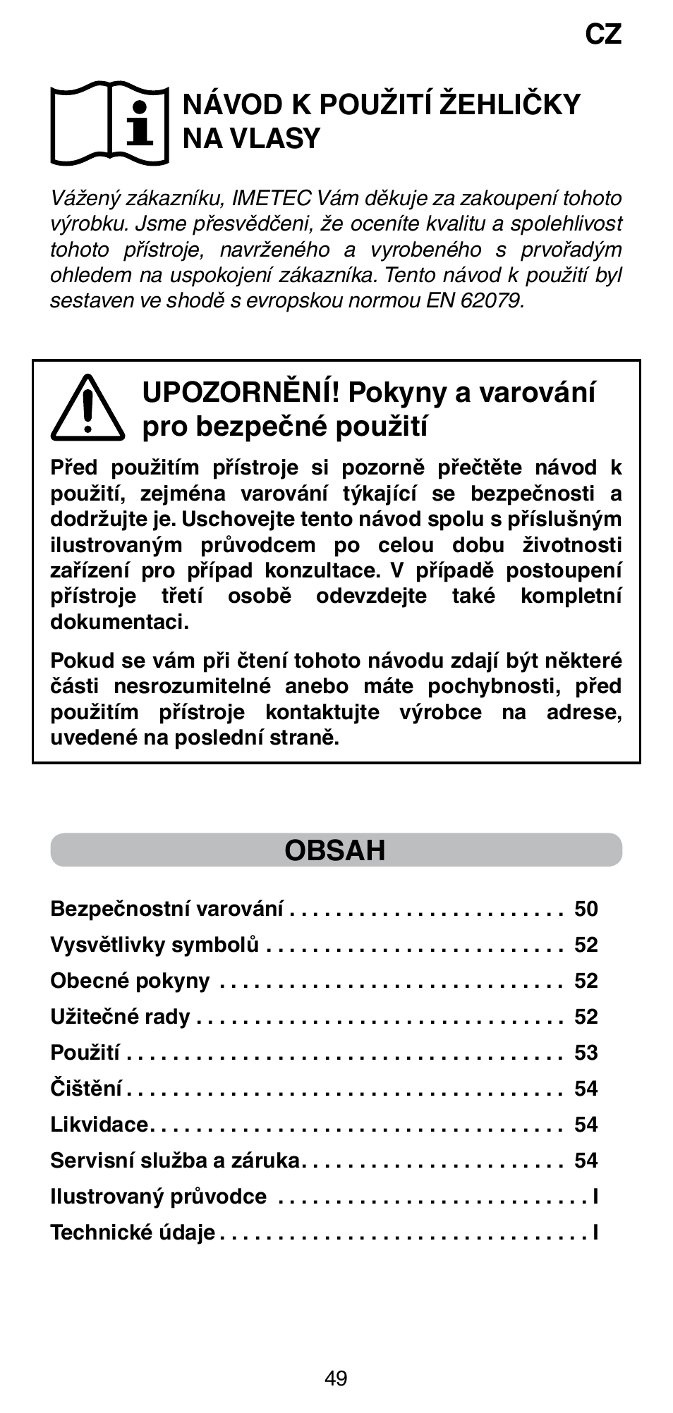 Imetec BELLISSIMA CREATIVITY B8 100 User Manual | Page 51 / 68