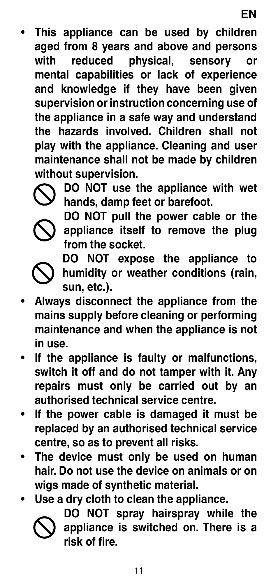 Imetec BELLISSIMA CREATIVITY STYLE CREATOR B6 200 User Manual | Page 13 / 90