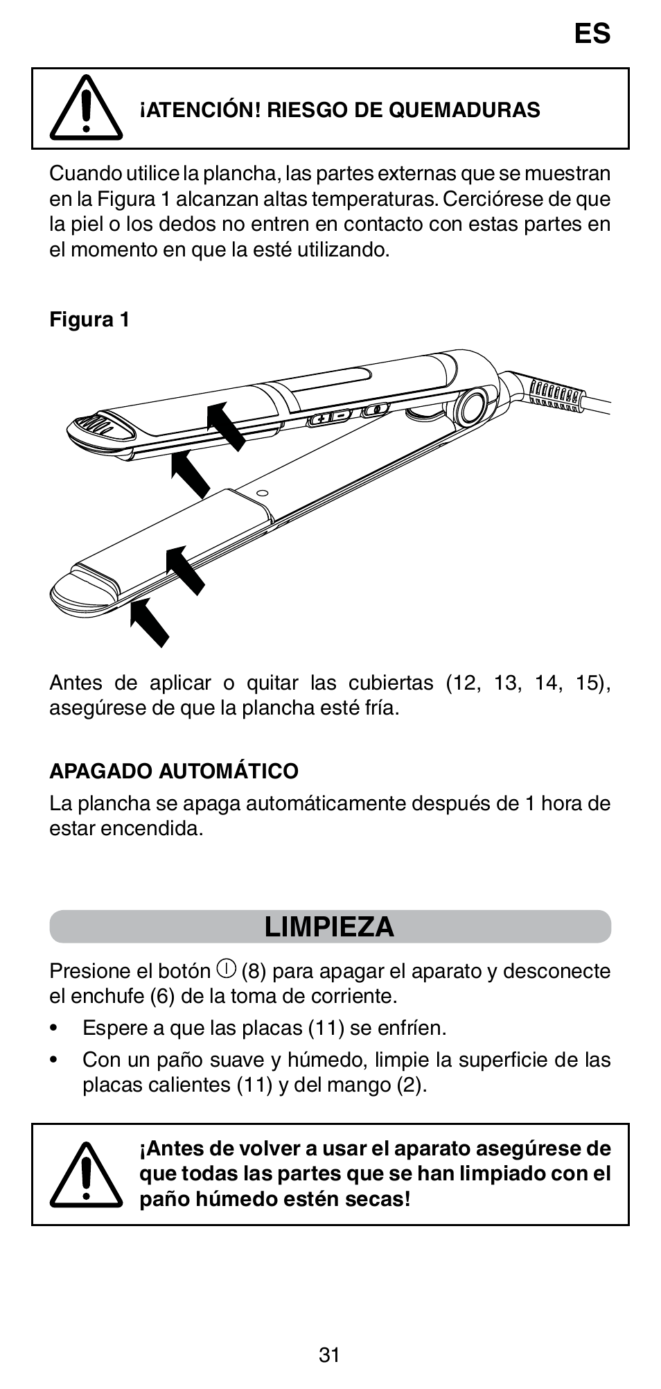 Limpieza | Imetec BELLISSIMA CREATIVITY STYLE CREATOR B6 200 User Manual | Page 33 / 90