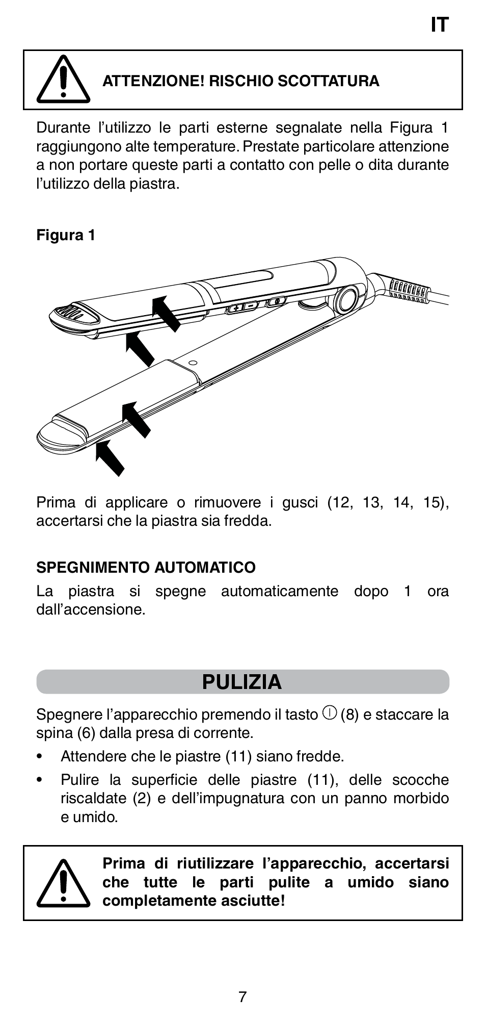 Pulizia | Imetec BELLISSIMA CREATIVITY STYLE CREATOR B6 200 User Manual | Page 9 / 90