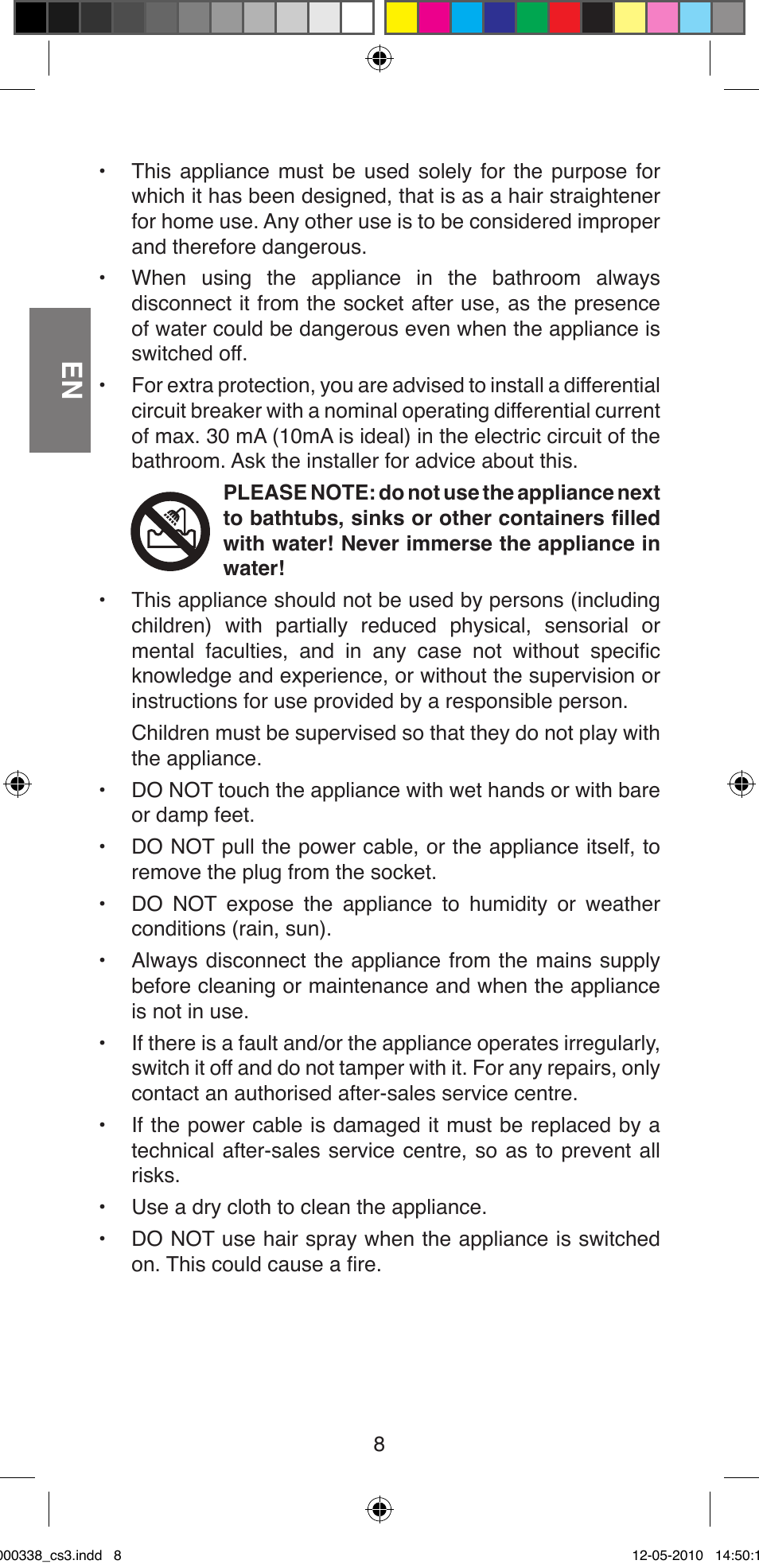 Imetec BELLISSIMA ABSOLUTE BA8 230I User Manual | Page 10 / 44