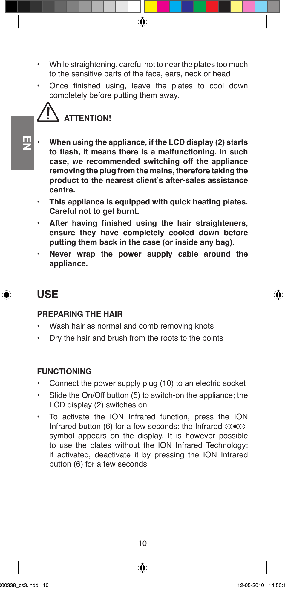 Imetec BELLISSIMA ABSOLUTE BA8 230I User Manual | Page 12 / 44