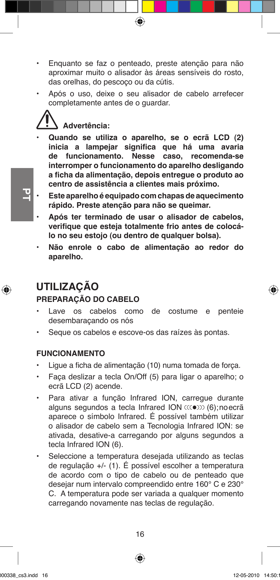 Utilização | Imetec BELLISSIMA ABSOLUTE BA8 230I User Manual | Page 18 / 44