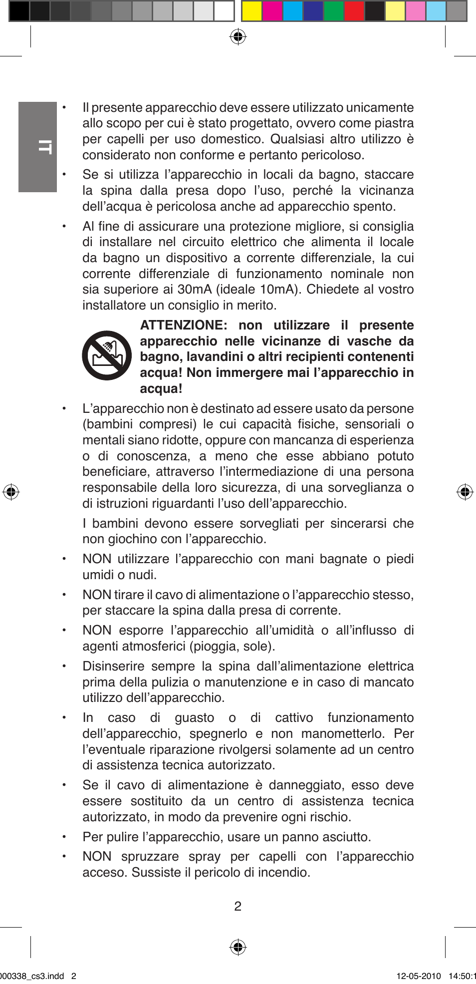 Imetec BELLISSIMA ABSOLUTE BA8 230I User Manual | Page 4 / 44