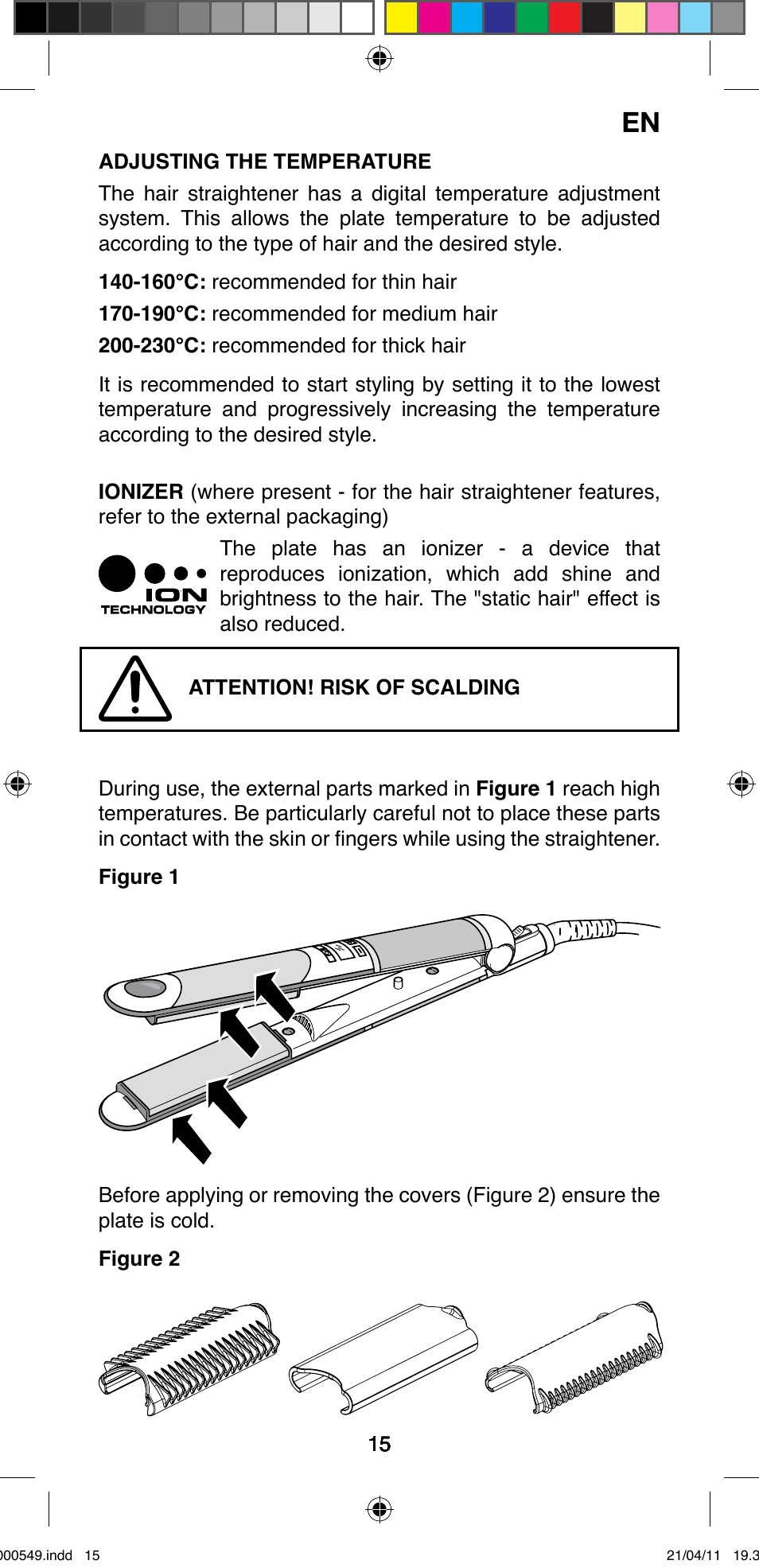 Imetec BELLISSIMA CREATIVITY STYLE CREATOR B7 500 User Manual | Page 17 / 66
