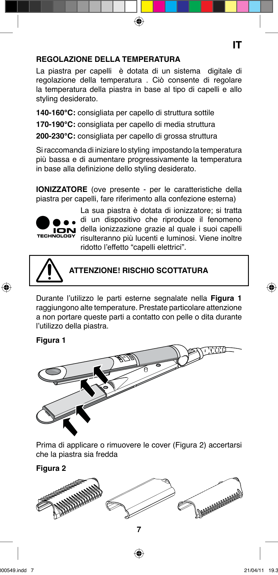 Imetec BELLISSIMA CREATIVITY STYLE CREATOR B7 500 User Manual | Page 9 / 66