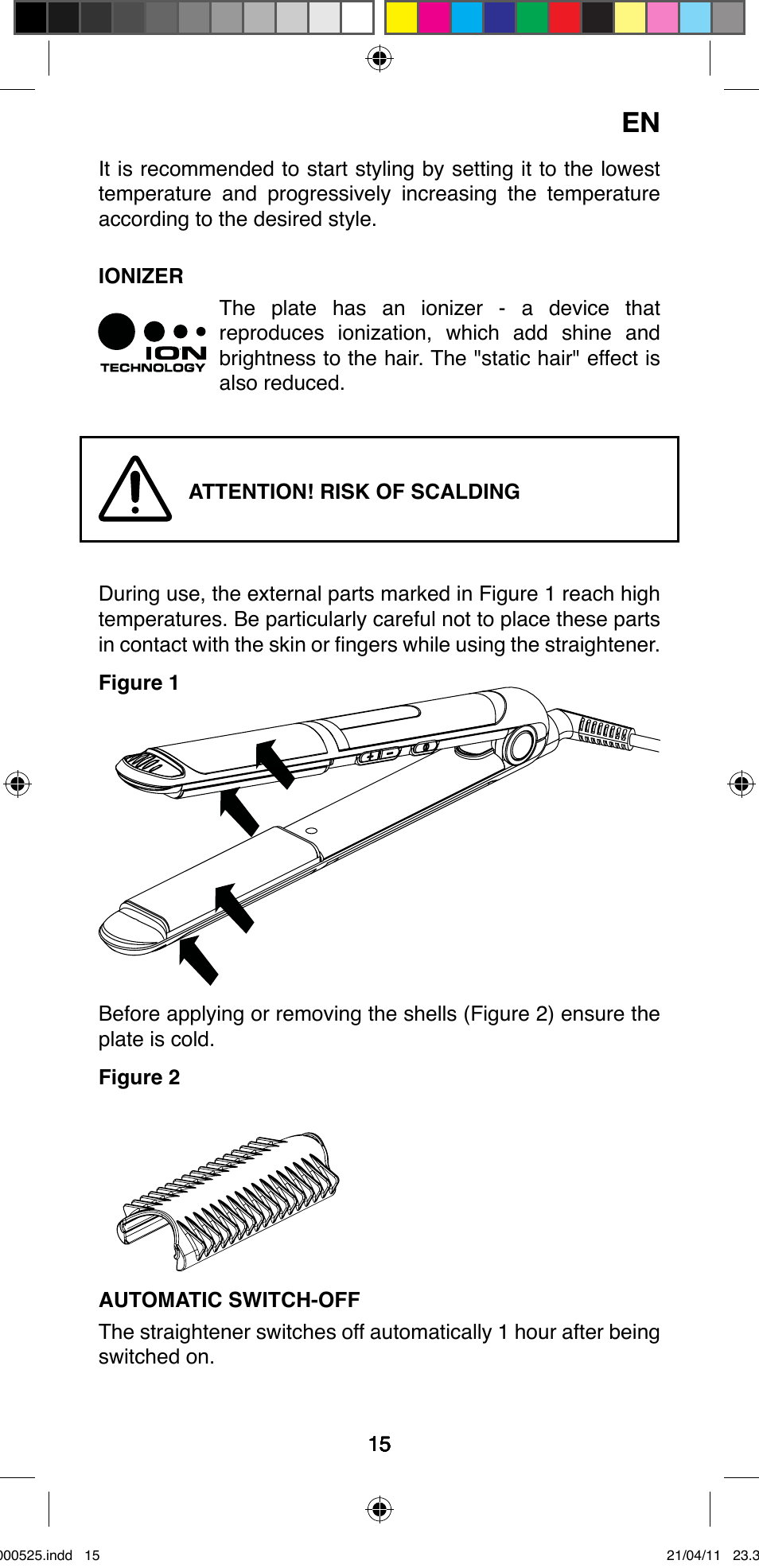 Imetec BELLISSIMA CREATIVITY STYLE CREATOR B6 100 User Manual | Page 17 / 66