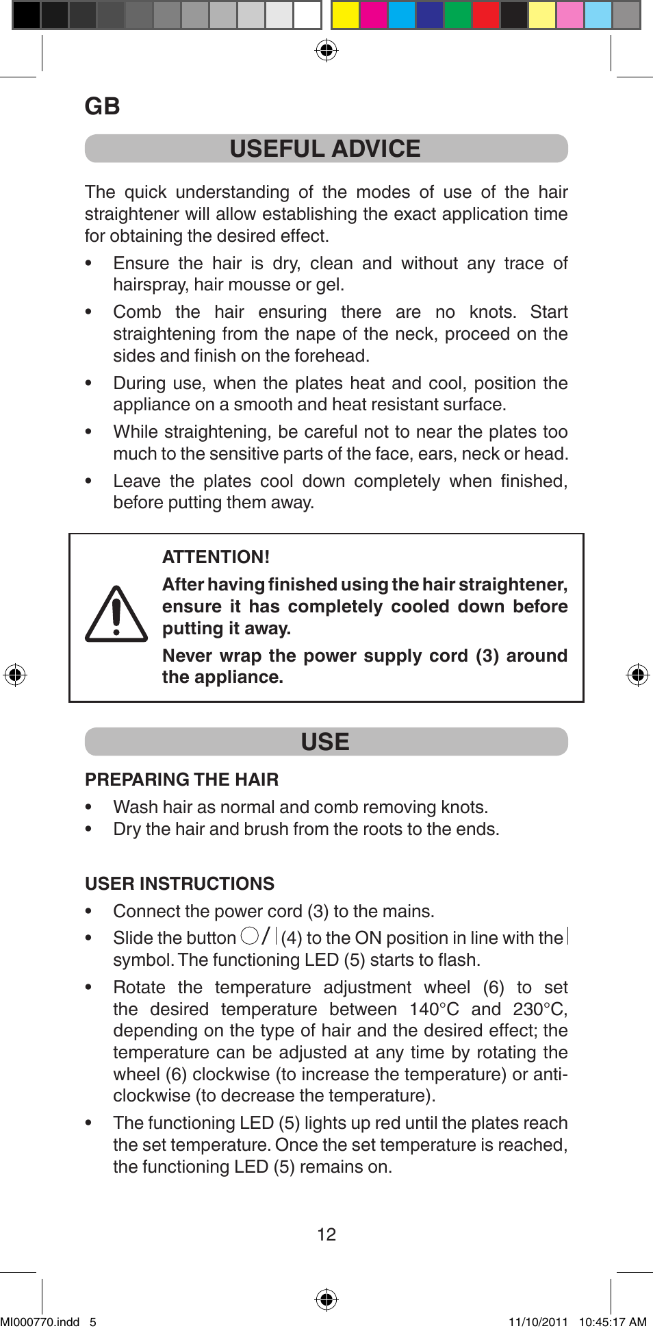 Useful advice | Imetec BELLISSIMA B15 50 User Manual | Page 14 / 66