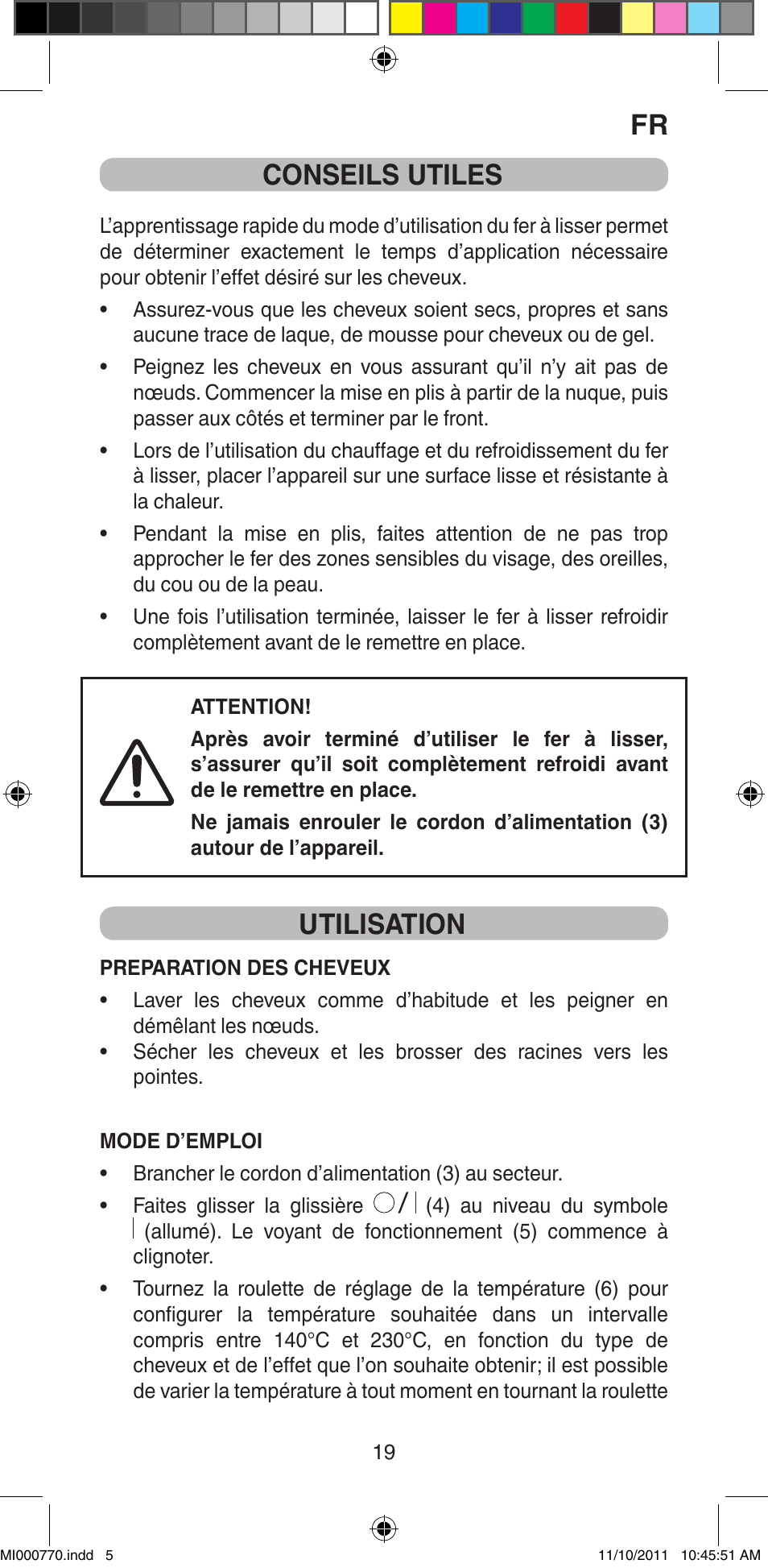 Conseils utiles, Utilisation | Imetec BELLISSIMA B15 50 User Manual | Page 21 / 66