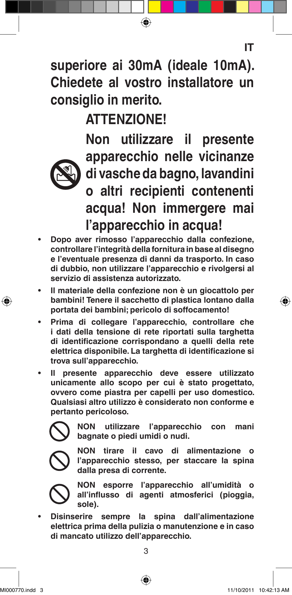 Imetec BELLISSIMA B15 50 User Manual | Page 5 / 66
