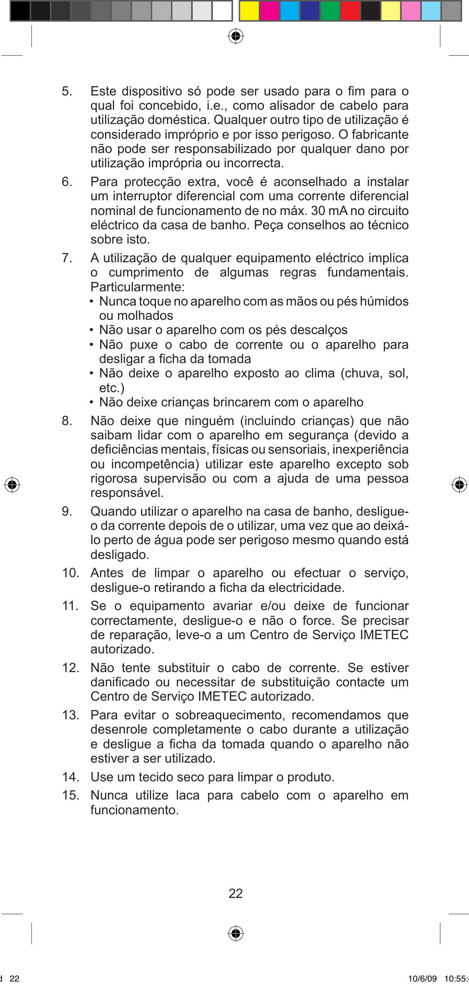 Imetec BELLISSIMA MINI MF 200 User Manual | Page 24 / 47