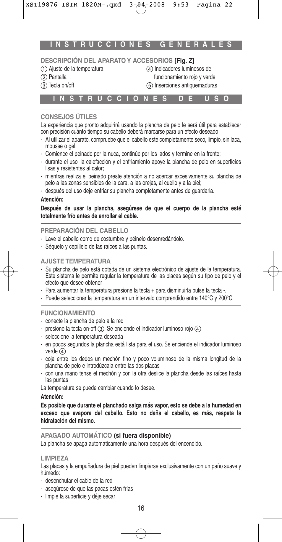 Imetec BELLISSIMA B 200 User Manual | Page 16 / 42