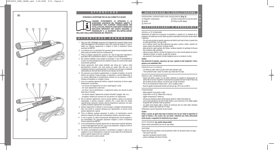 Sh q i p | Imetec BELLISSIMA B 200 User Manual | Page 2 / 42