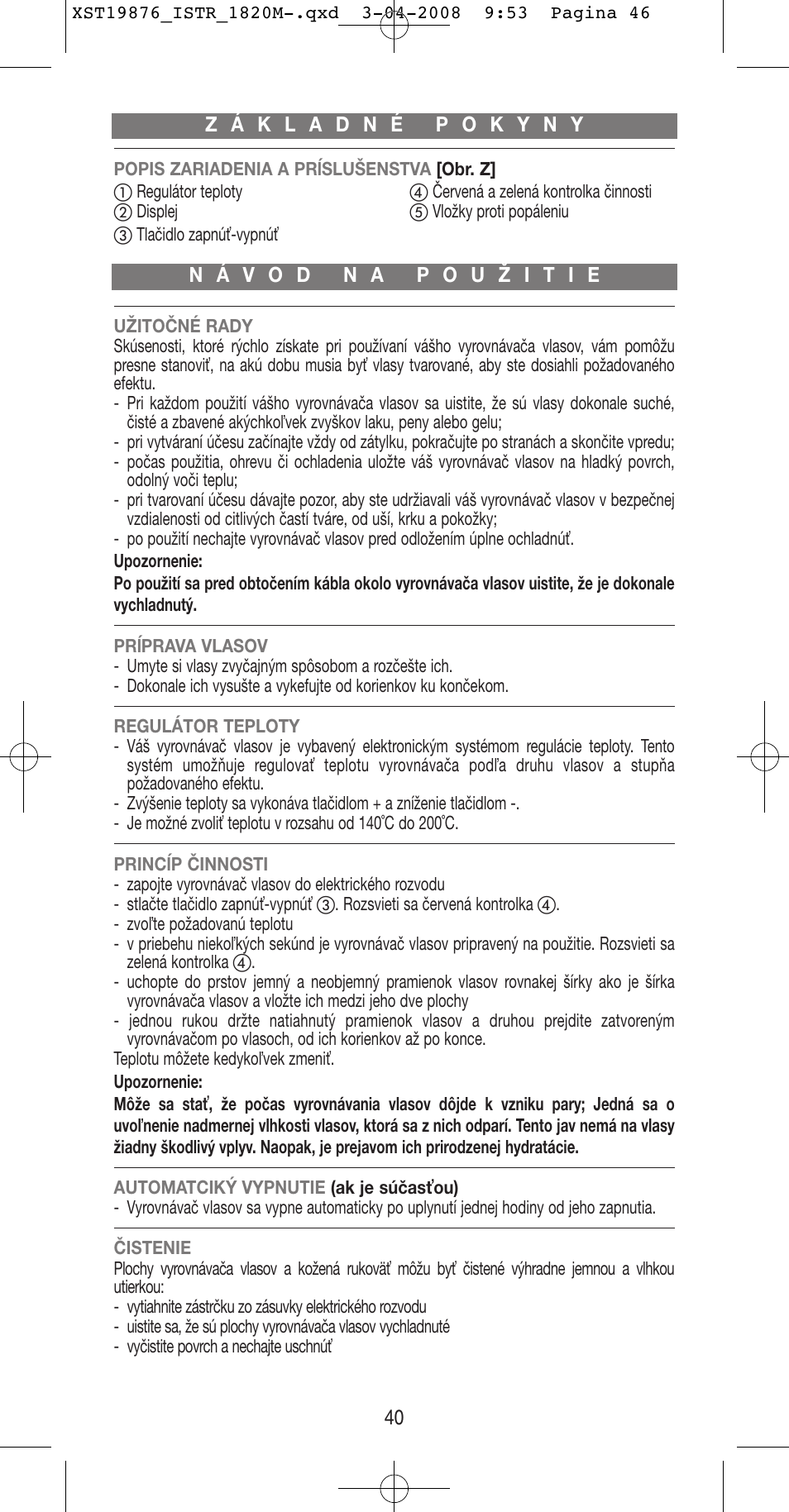 Imetec BELLISSIMA B 200 User Manual | Page 40 / 42