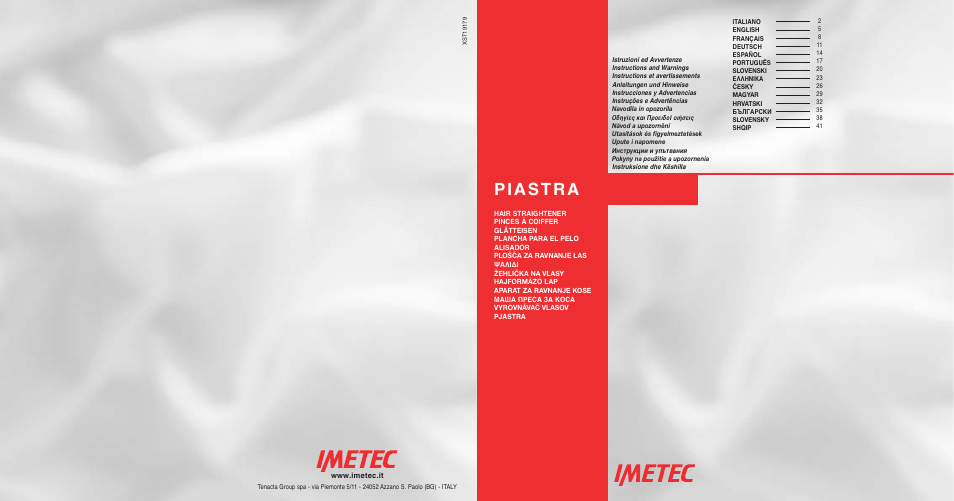 Imetec BELLISSIMA B11 50 User Manual | 44 pages