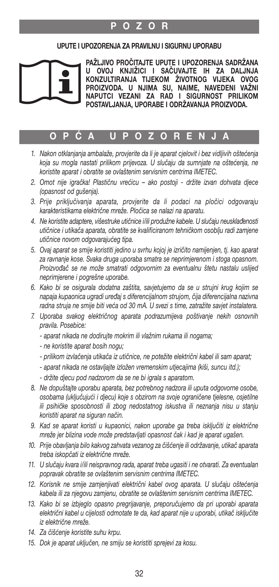 Imetec BELLISSIMA B11 50 User Manual | Page 33 / 44