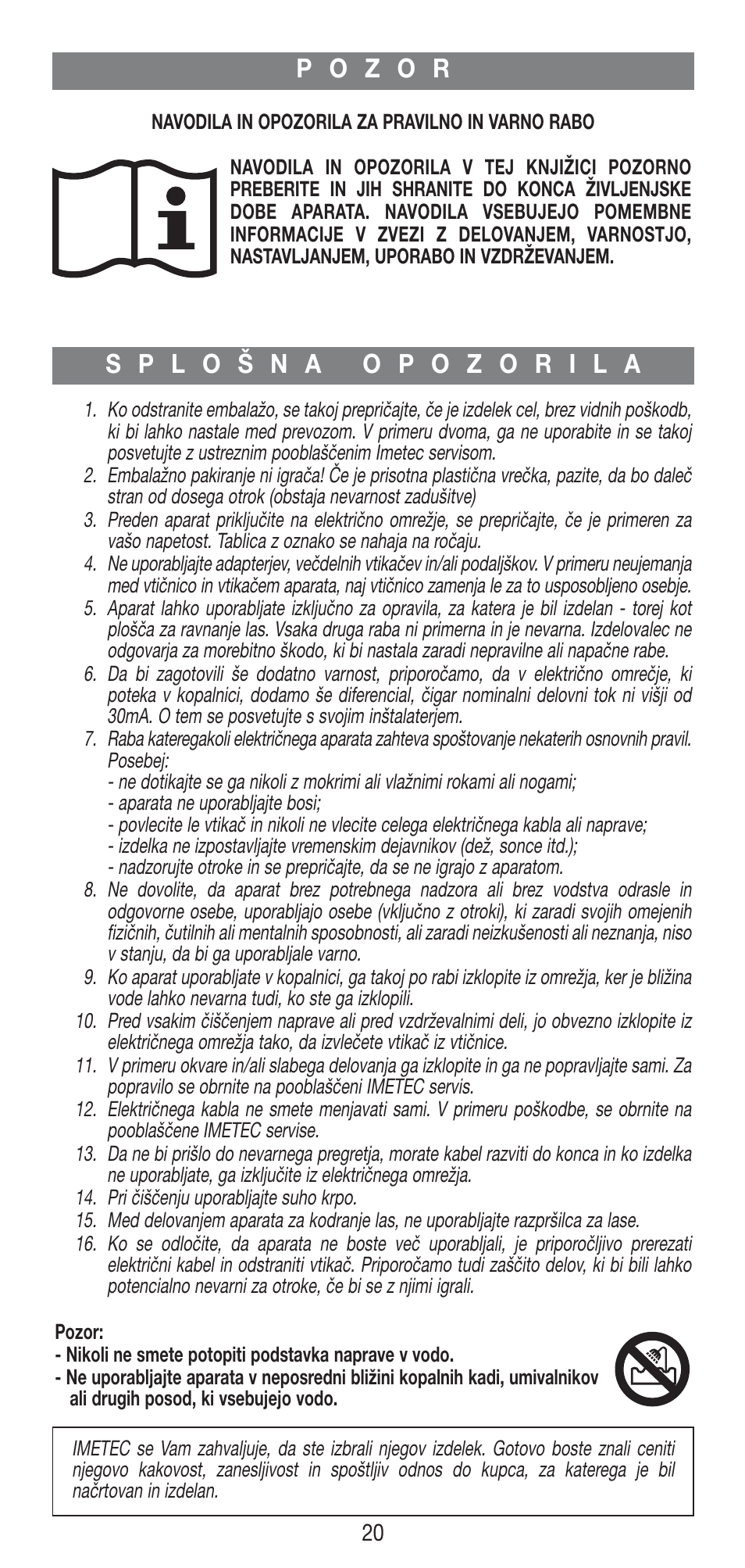 Imetec BELLISSIMA B25 User Manual | Page 22 / 45