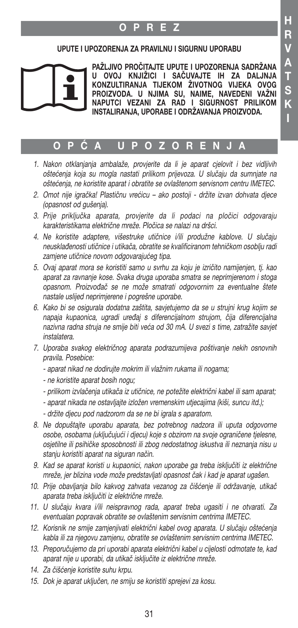 Imetec BELLISSIMA B25 User Manual | Page 33 / 45